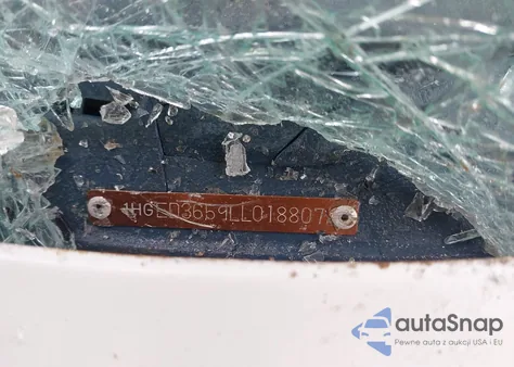 1990 Honda Civic Lx из США, поврежденный, VIN 1HGED3659LL018807